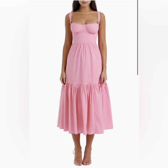 House of CB Elia pink midi dress NWT - Picture 10 of 15
